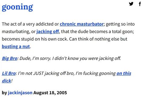 gooning urban dictionary